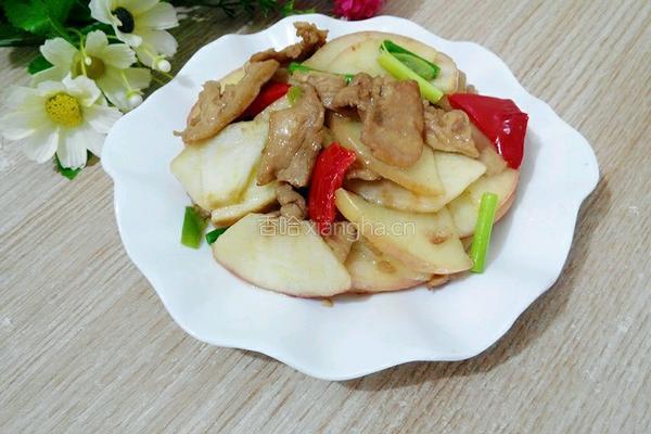 苹果炒肉片的做法图解13