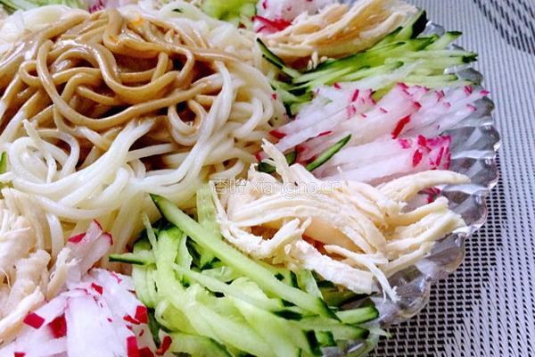 麻酱鸡丝凉面的做法图解12