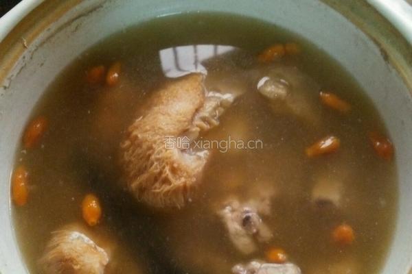 猴头菇炖排骨的做法图解4