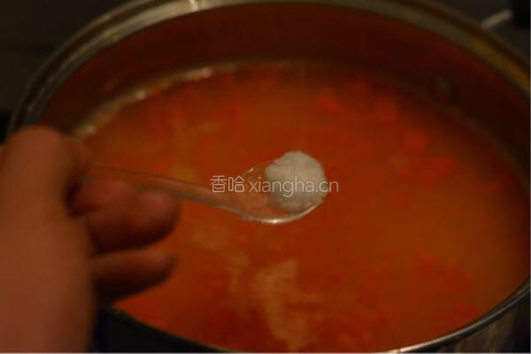 肉末胡萝卜粥的做法图解4