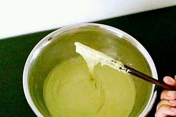 奶香抹茶发糕的做法图解4