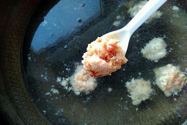 小白菜汆丸子的做法图解5