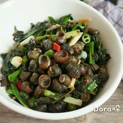 紫苏炒田螺的做法[图]