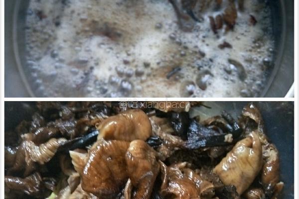 野蘑菇炖鸡的做法图解3
