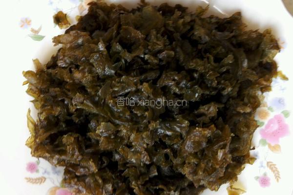 凉拌地皮菜的做法图解3