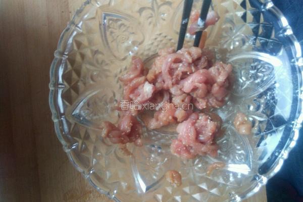 四季豆炒肉丝的做法图解3