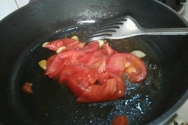 西红柿虾仁炒菜花的做法图解4
