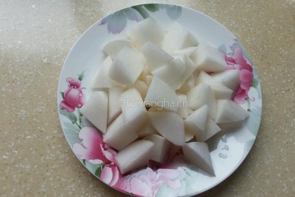 羊肉炖白萝卜的做法图解2