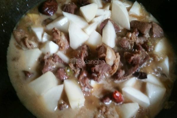 羊肉炖白萝卜的做法图解10