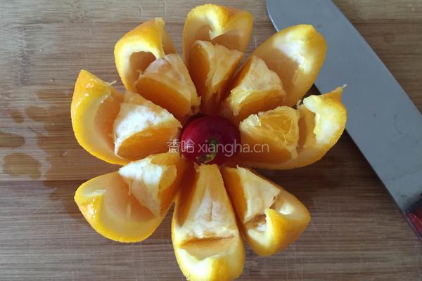 荷花水果拼盘的做法图解5