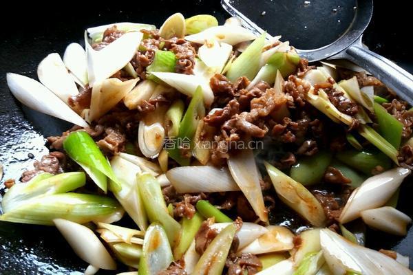 葱爆羊肉片的做法图解8