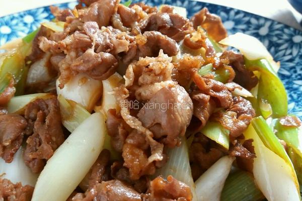 葱爆羊肉片的做法图解10