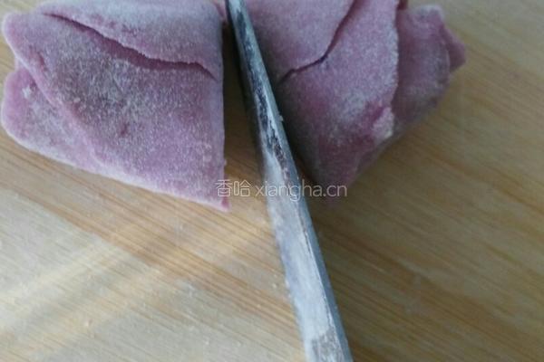 紫薯馒头玫瑰花的做法图解5
