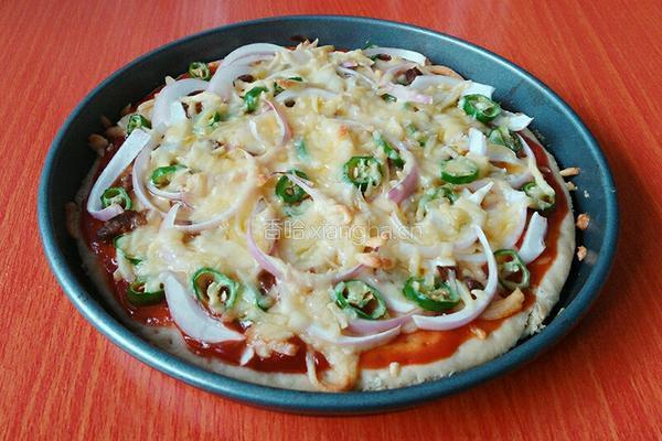 洋葱牛肉披萨的做法图解11