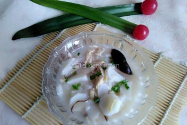 香菇鸡肉山药粥的做法图解6