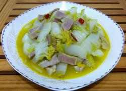 娃娃菜炒咸肉