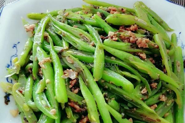 肉末橄榄四季豆的做法图解9