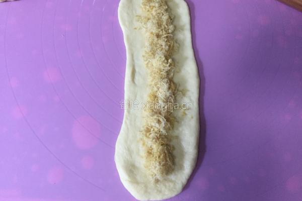 培根芝士肉松面包条的做法图解7