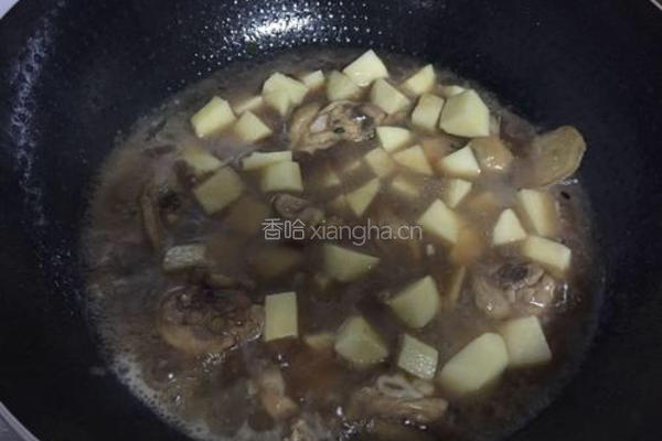 土豆焖鸡块的做法图解7