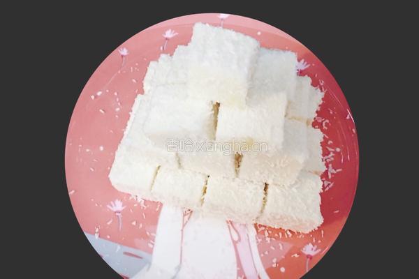 椰丝牛奶小方的做法图解6