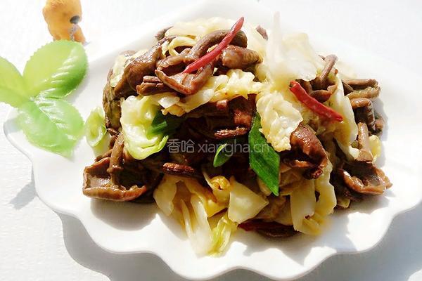 卷心菜炒滑子蘑的做法图解16