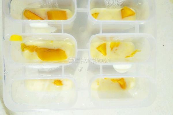 芒果橙汁奶冰棍的做法图解8