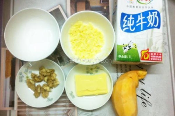 芝士焗番薯的做法图解1
