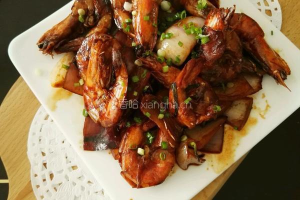 红烧虾的做法图解6