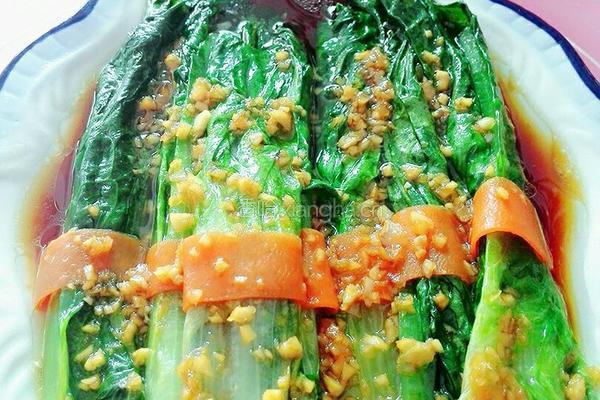 豉汁油麦菜的做法图解11