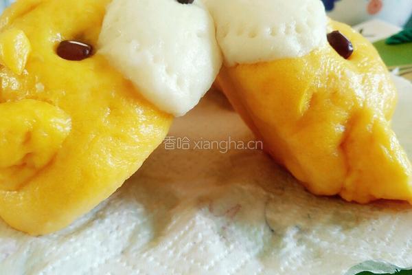 小熊南瓜豆沙包的做法图解11