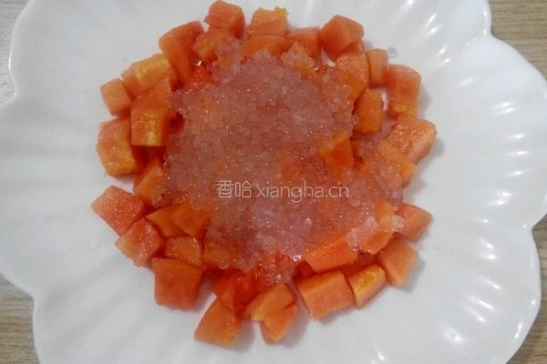 木瓜酸奶西米露的做法图解6