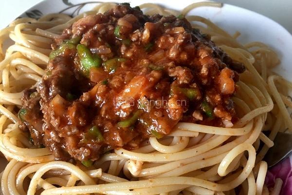 意大利番茄肉酱面的做法图解5
