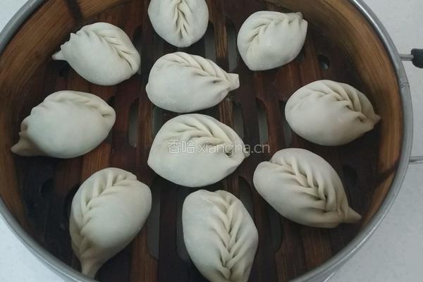 猪肉大头菜蒸饺的做法图解4