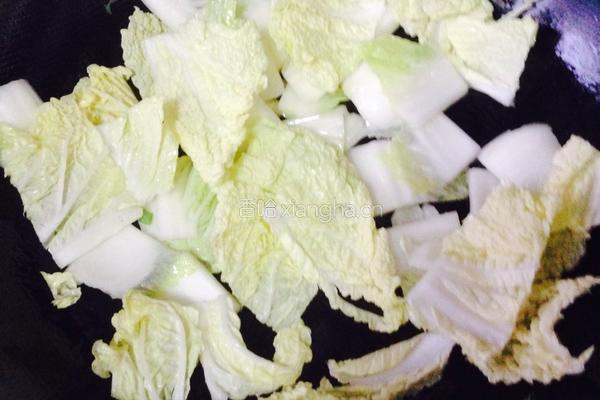 白菜炒粉丝的做法图解5