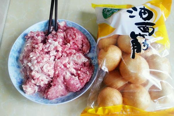 面筋塞肉的做法图解1