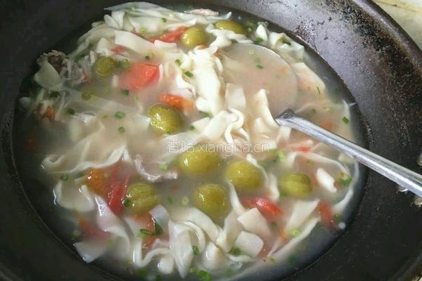  新疆羊肉青杏面旗子汤饭的做法图解8