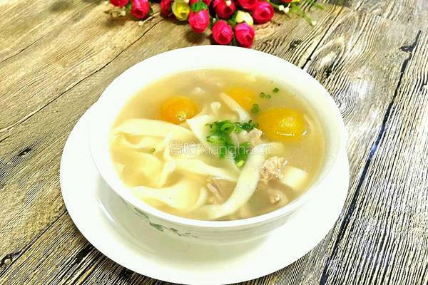  新疆羊肉青杏面旗子汤饭的做法图解9