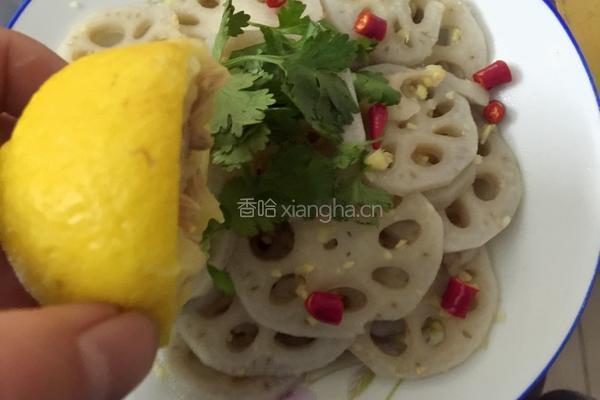 姜汁藕片的做法图解4