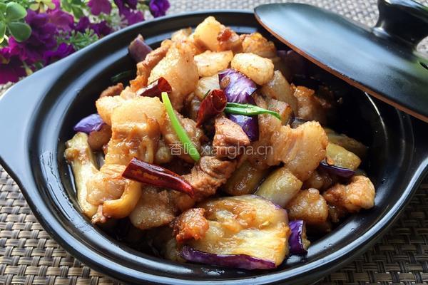 家常茄子烧肉的做法图解10