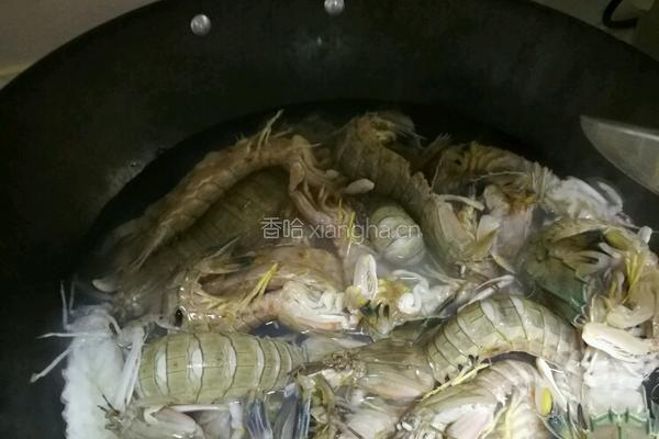 爆炒濑尿虾的做法图解2