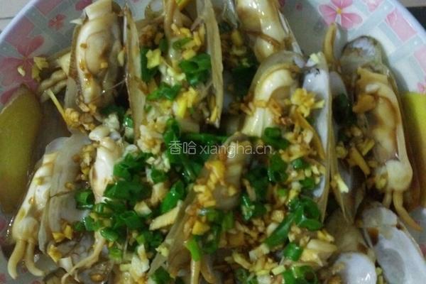 清蒸蛏子的做法图解4