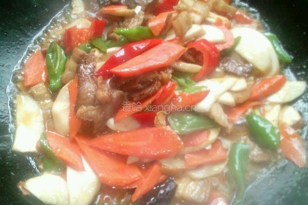 鸡腿菇炒肉的做法图解8