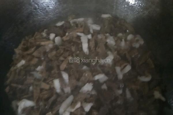 肉丝炒干笋的做法图解3