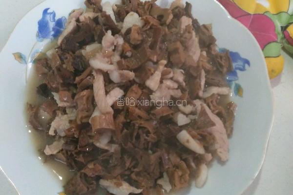 肉丝炒干笋的做法图解4