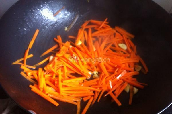 辣炒萝卜肉丝的做法图解5
