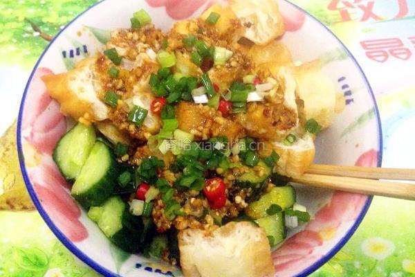 油条拌黄瓜的做法图解4