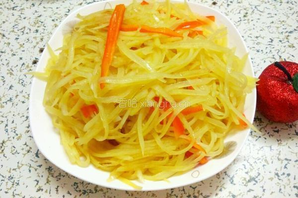 红椒土豆丝的做法图解4