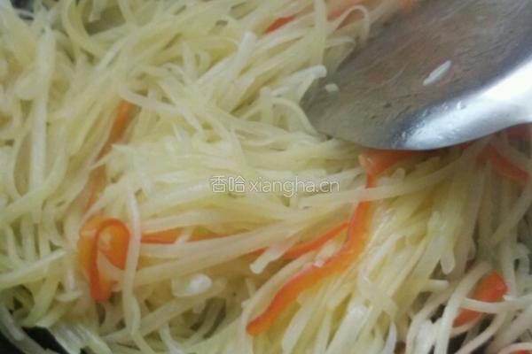 红椒土豆丝的做法图解3