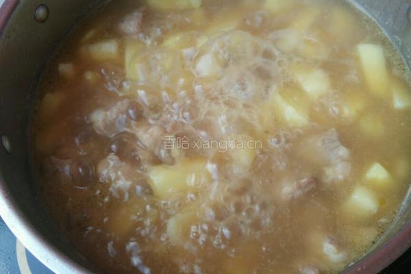 白菜土豆炖排骨的做法图解8