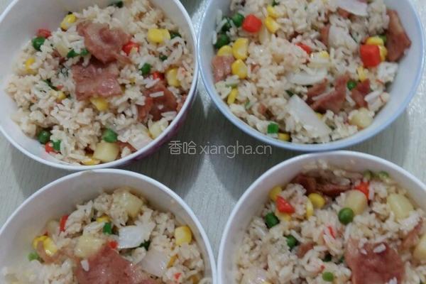 培根炒饭的做法图解5